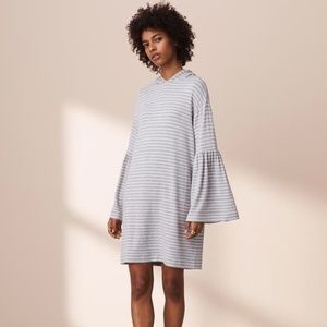 Lou & Grey Hooded Dress with Bell Sleeves